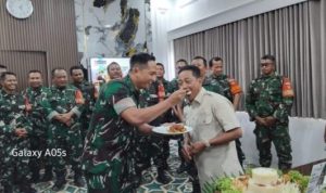 Dandim 1013/Muara Teweh Beri Kejutan Ulang Tahun Bupati Murung Raya