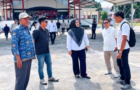 Dina Maulidah Tinjau Kesiapan Lokasi MTQ KORPRI VIII Tingkat Provinsi Kalteng di Puruk Cahu