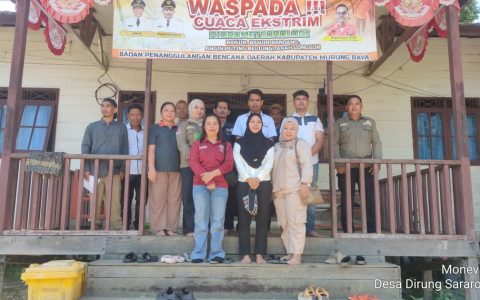 Perkuat Tata Kelola Desa, Kecamatan Barito Tuhup Raya Lakukan Monev APBDes di Desa Dirung Sararong