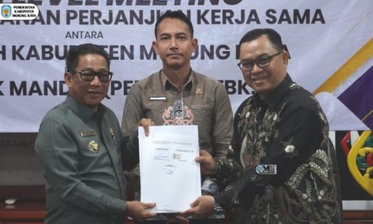 Pemkab Murung Raya Gandeng Bank Mandiri Permudah Pembayaran Pajak dan Retribusi Daerah