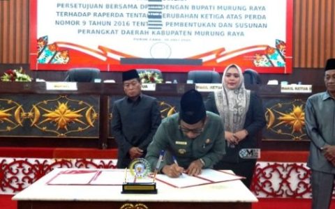 DPRD dan Pemkab Murung Raya Sepakati Perubahan Perda Perangkat Daerah
