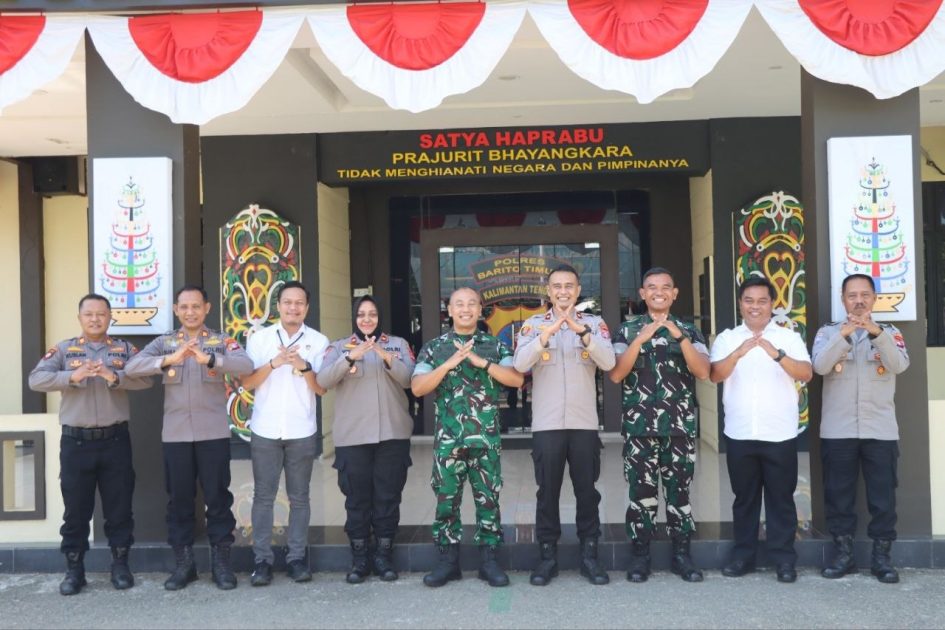 Perkuat Sinergi, Danyonif dan Danbrigif Sambangi Polres Bartim