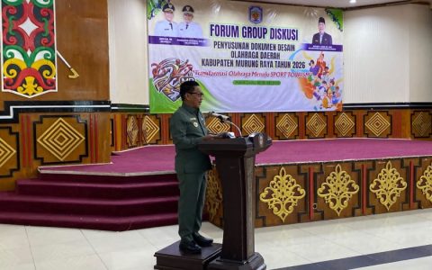 Bupati Heriyus Buka FGD Penyusunan Desain Olahraga Daerah Murung Raya 2026