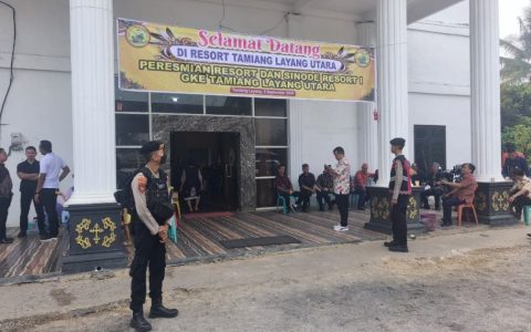 Polres Bartim Pastikan Peresmian Resort GKE Berjalan Aman
